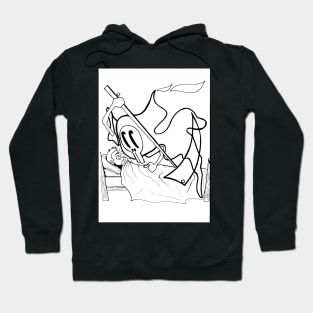 the death still standing ecopop wallpaper shinigami arts Hoodie